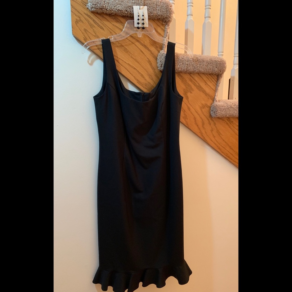 6. Little Black Dress with Hem Flounce